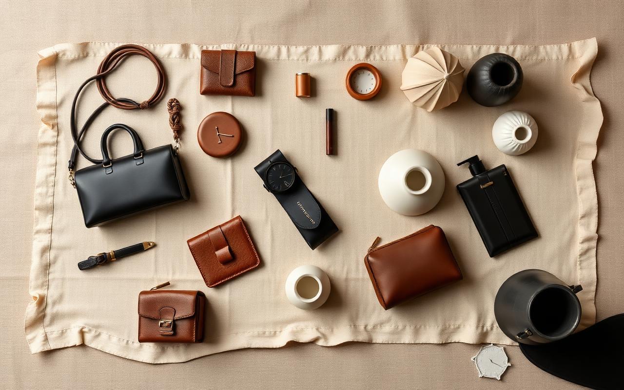Object study — leather and ceramics